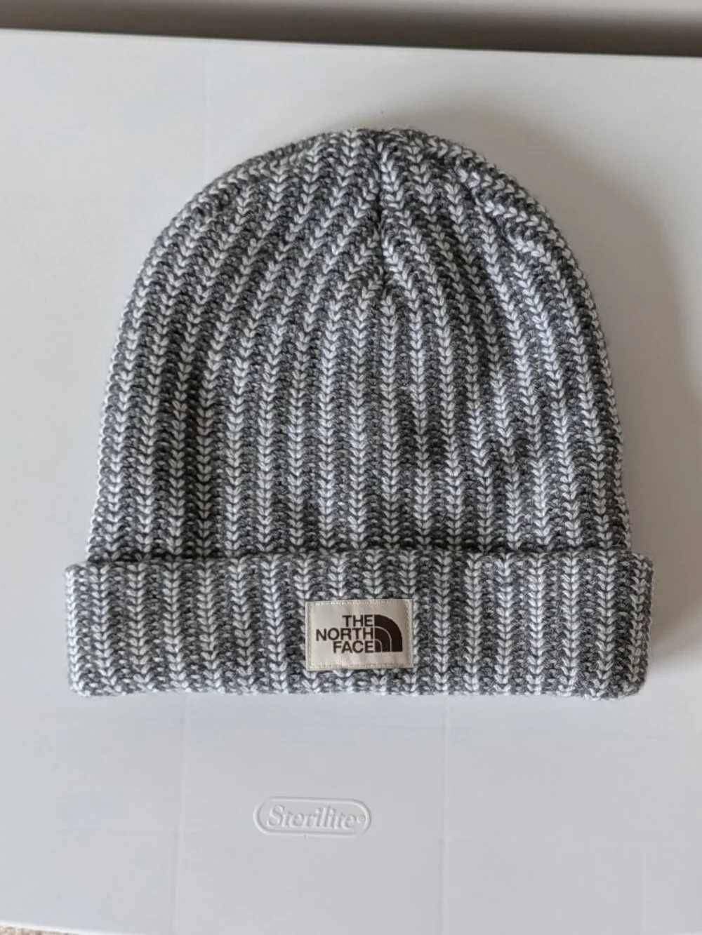 The North Face Dock Salty Bae Beanie Hat Cap, Grey